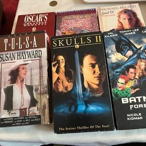 6 VHS tapes